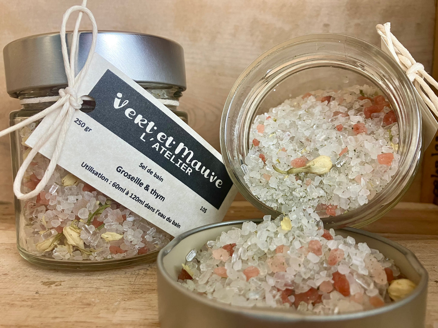 Sel de bain - Groseilles et thym