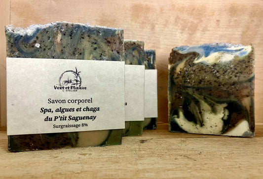Savon corporel - Spa, algues et chaga du P’tit-Saguenay