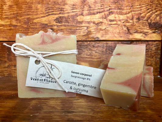 Savon corporel - Carotte, gingembre & curcuma