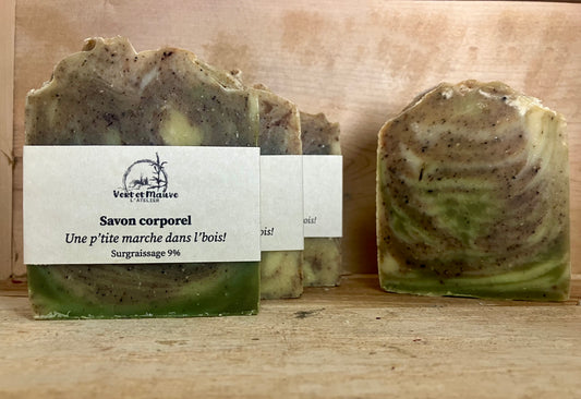 Savon corporel - Une p’tite marche dans l’bois!