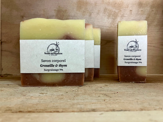 Savon corporel - Groseille et thym
